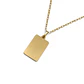 Colgante Oro Miel 18kt Placa Lisa - Miniatura 2