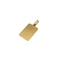Colgante Oro Miel 18kt Placa Lisa - Miniatura 3