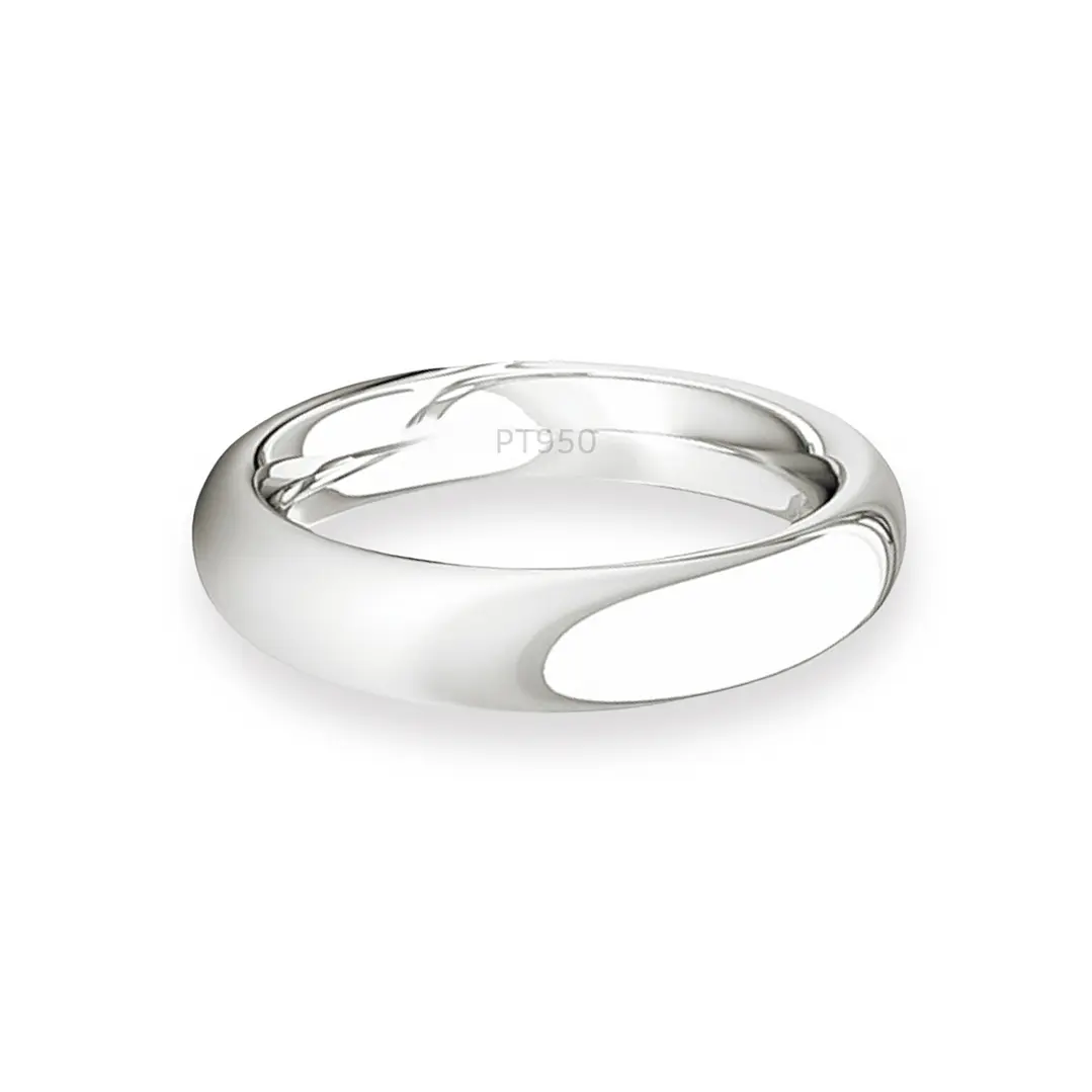 Argolla Matrimonio de Platino Inglés Garda Ergofit de 3,5mm 2