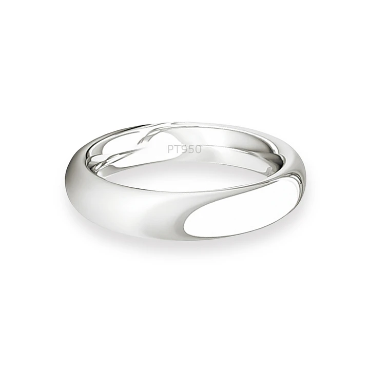 Argolla Matrimonio de Platino Inglés Garda Ergofit de 3,5mm 2