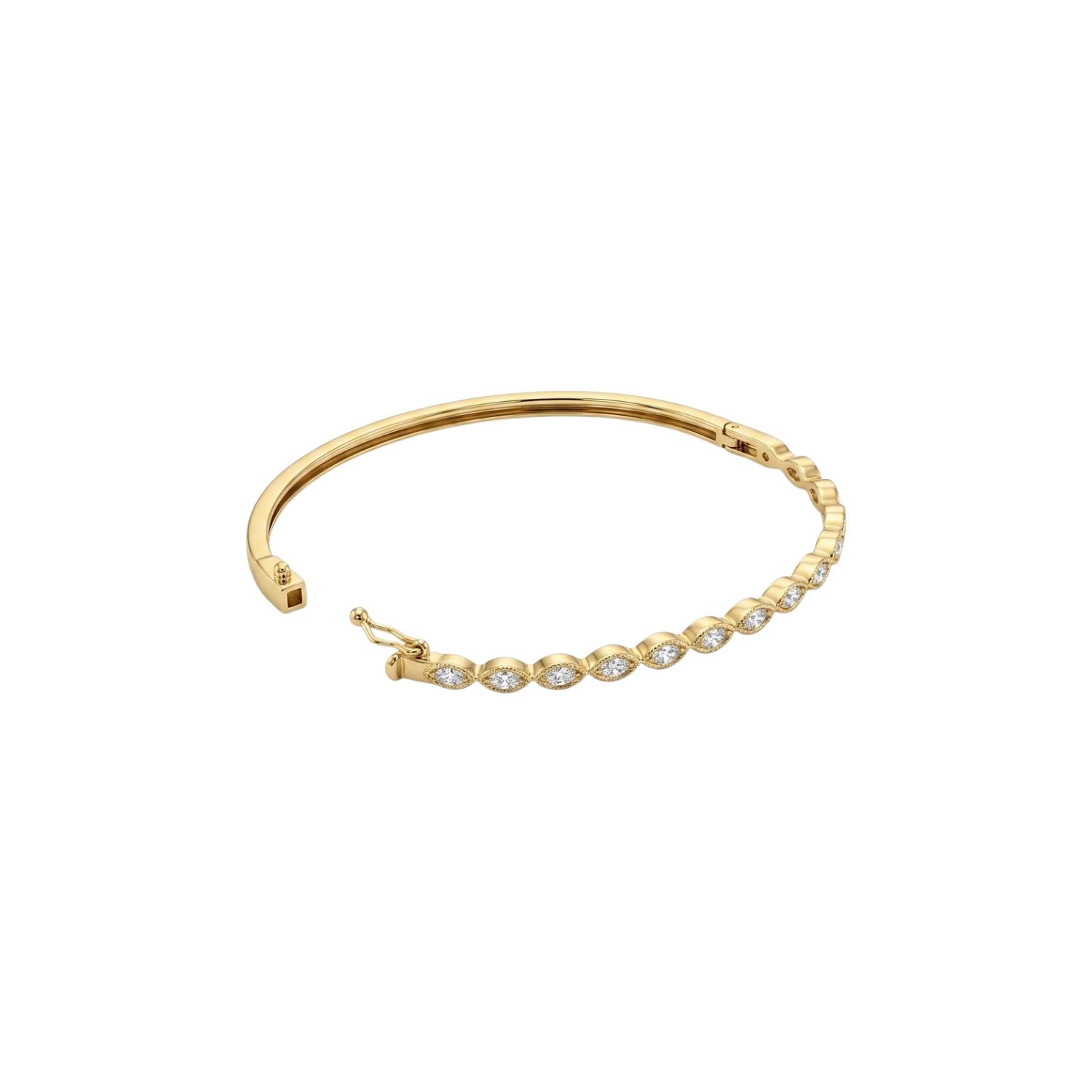 Pulsera Oro Amarillo 18Kt  Esclava Diamantes 25Pts 2