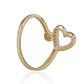 Anillo de Oro 18kt Corazón de Circonitas y Punto - Miniatura 3