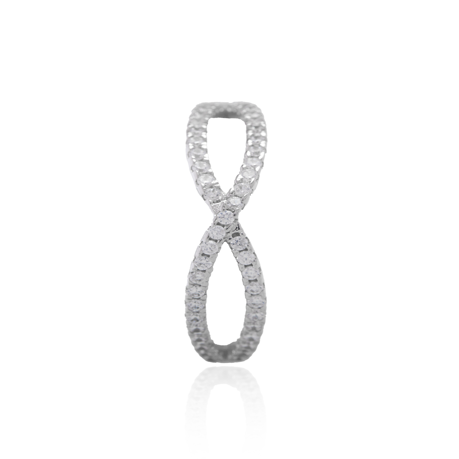 Anillo de Plata Esterlina 925 Entrelazado Delgado 1