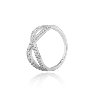Anillo de Plata Esterlina 925 Entrelazado Delgado