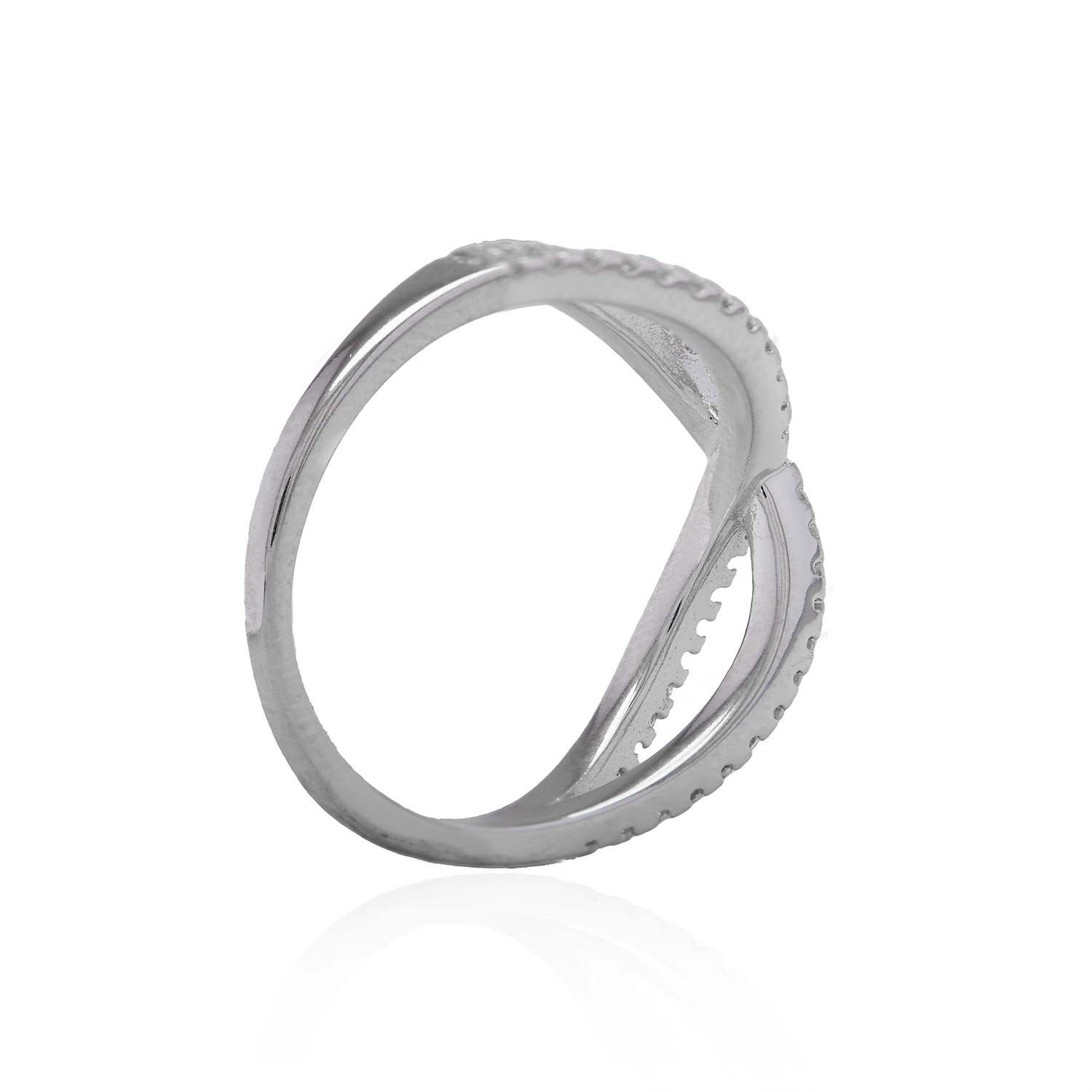 Anillo de Plata Esterlina 925 Entrelazado Delgado 3