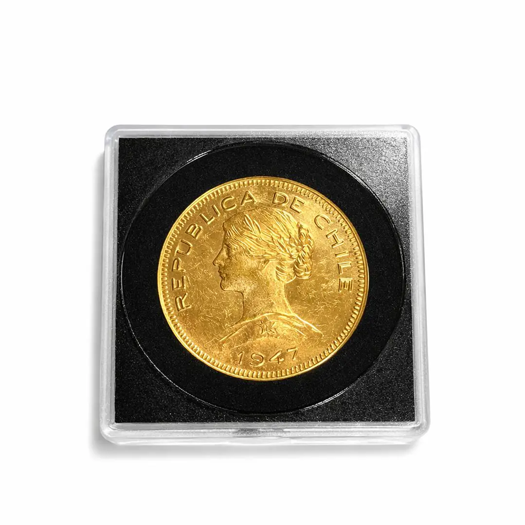 Moneda de Oro Chilena de 100 pesos año 1940 al 1949 6