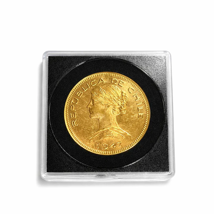 Moneda de Oro Chilena de 100 pesos año 1940 al 1949 6