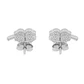 Aros de Plata Esterlina 925 Trebol Circon - Miniatura 3