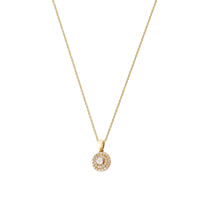 Colgante de Oro 18kt con Diamantes de 1x18 Pts Totales 21 Pts SI/H 3