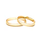 Par Argollas Matrimonio de Oro Amarillo 18kt Alexandrina de 3,0mm - Miniatura 3
