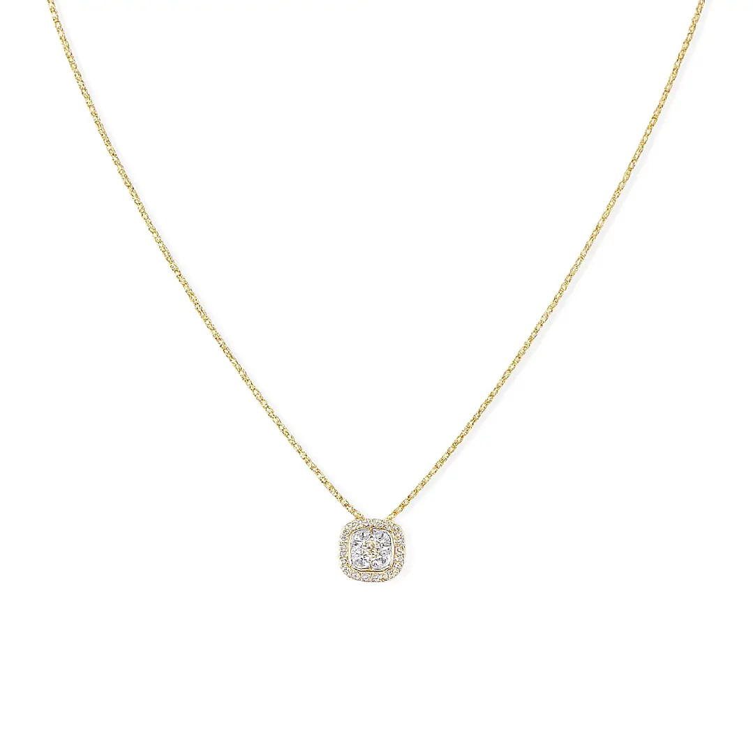 Collar de Oro 18kt con Diamantes 25 Pts Totales SI/H Corte Brillante - By Danielle Costantini 3