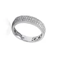 Anillo de Oro Blanco 18kt con Diamantes de 35 Pts Corte Brillante SI/H Bold - Miniatura 2