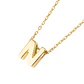 Collar de Oro 18kt Letra N - Miniatura 1