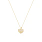 Colgante de Oro 18kt Corazón circones alto - Miniatura 2