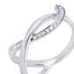 Anillo Compromiso de Oro de 18kt Nudo 10 puntos de diamante - Miniatura 2