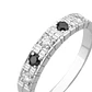 Anillo Oro 18kt /Platino Quintillo de Circonitas con Contraste - Miniatura 5