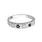 Anillo Oro 18kt /Platino Quintillo de Circonitas con Contraste - Miniatura 6