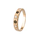 Anillo Oro 18kt /Platino Quintillo de Circonitas con Contraste - Miniatura 7