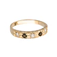 Anillo Oro 18kt /Platino Quintillo de Circonitas con Contraste - Miniatura 9