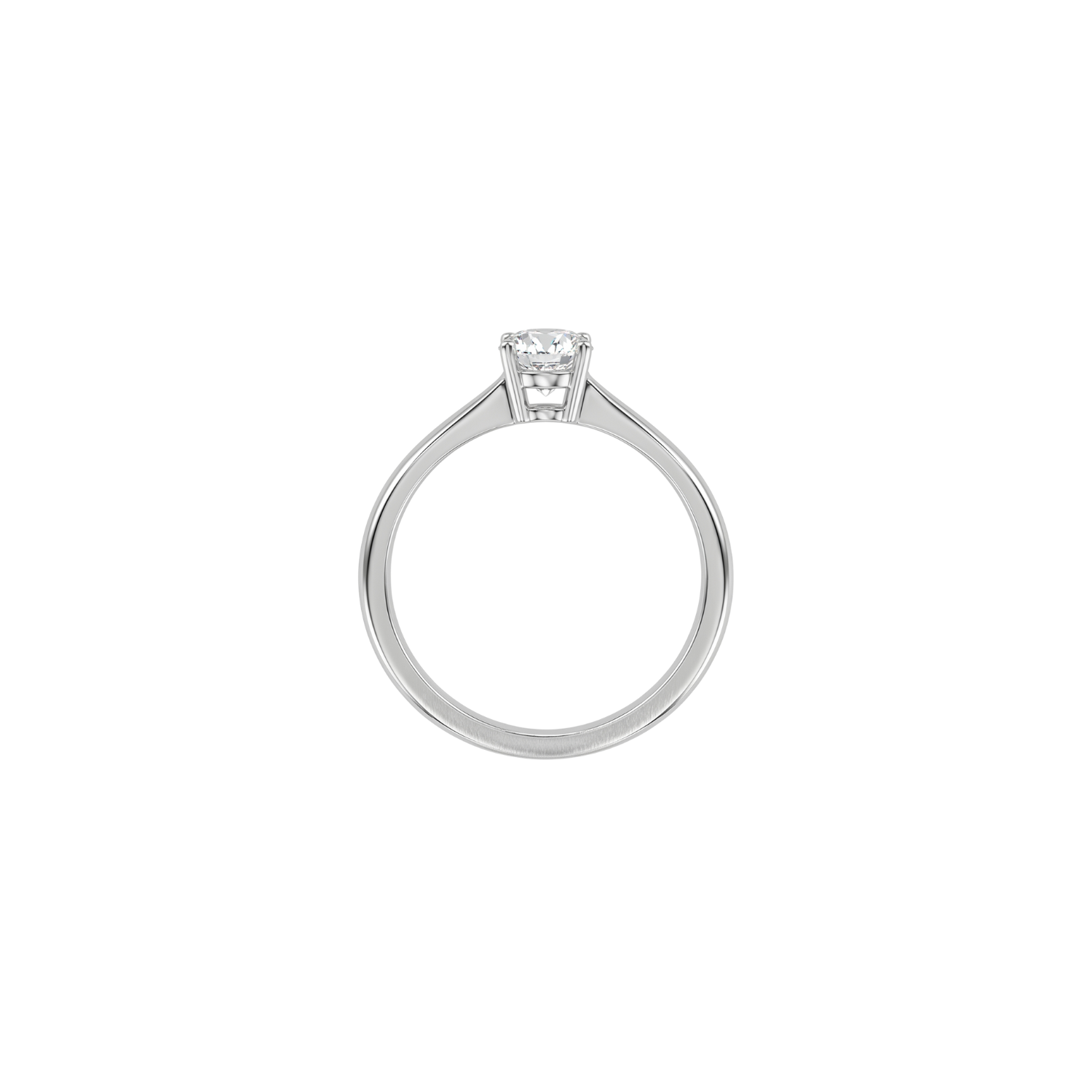 Anillo Oro Blanco 18kt Diamantes Solitario 30 Pts 2