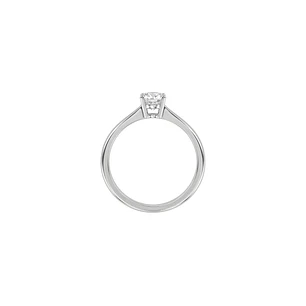 Anillo Oro Blanco 18kt Diamantes Solitario 30 Pts