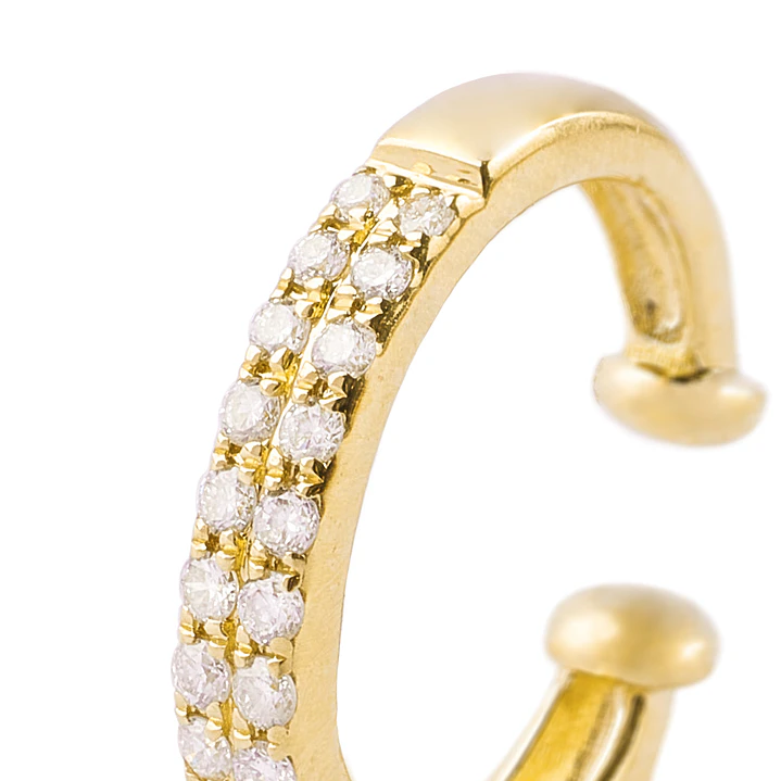 Aro Oro Amarillo 18kt Diamante 9Pts Total SI/H 2