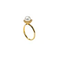Anillo Oro Amarillo 18kt Diamantes 16Pts Perla Cultivada 6MM - Miniatura 1