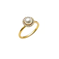 Anillo Oro Amarillo 18kt Diamantes 16Pts Perla Cultivada 6MM - Miniatura 3