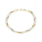 Pulsera de Oro 18kt Bicolor Doble - Miniatura 1