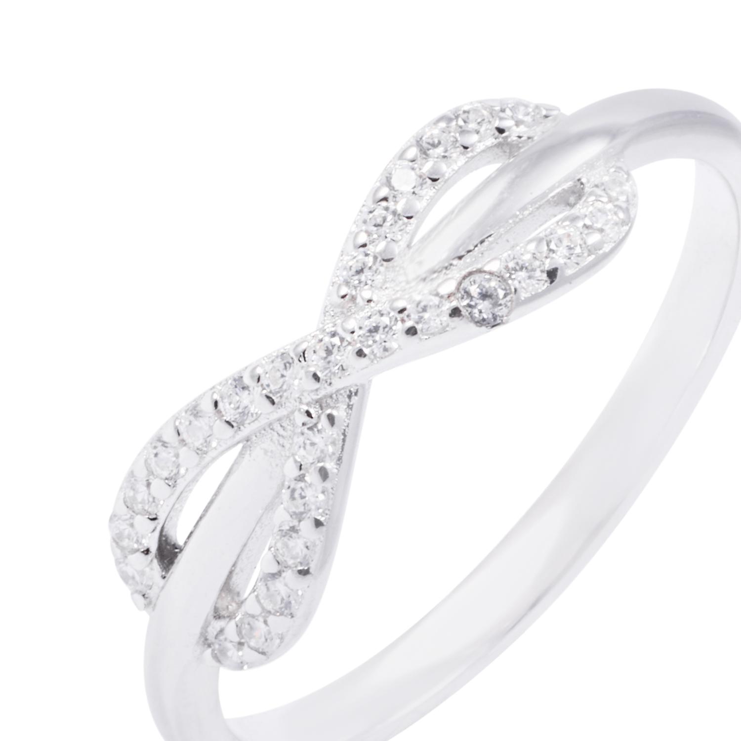 Anillo de Plata Esterlina Infinito Con Circonita 2
