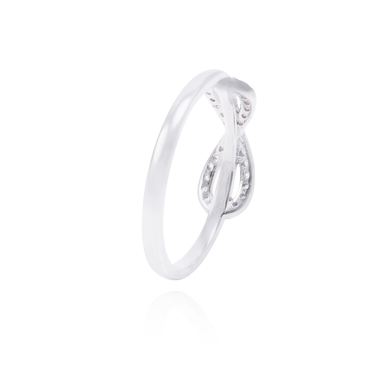 Anillo de Plata Esterlina Infinito Con Circonita 3