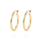 Aros de Oro 18kt Argollas Biseladas 2mm - Miniatura 1