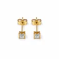 Aros Oro Amarillo 18kt Circonita Prince 3x3MM - Miniatura 1