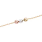 Pulsera de Oro 18kt Bolitas Tricolores - Miniatura 3