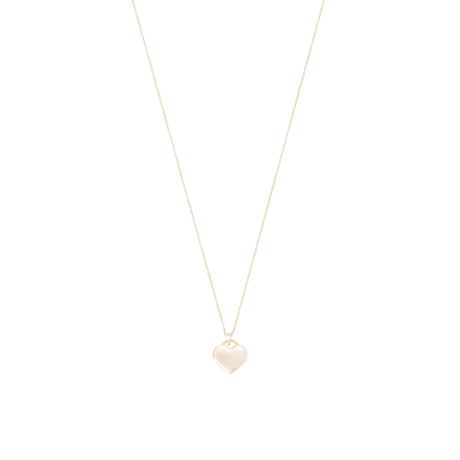 Colgante Oro Amarillo 18kt Placa Corazón 3
