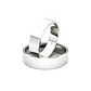 Par Argollas Matrimonio de Oro Blanco 18kt Queen 5,0mm - Miniatura 1