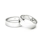 Par Argollas Matrimonio de Oro Blanco 18kt Queen 5,0mm - Miniatura 2