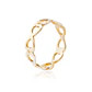 Anillo de Plata Esterlina 925 Antifaz Revestido en Oro 18kt - Miniatura 3
