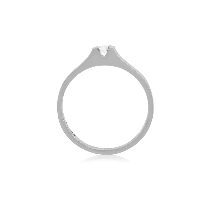 Anillo Compromiso Platino 950  Nantes 1x6ptos Diamante 2