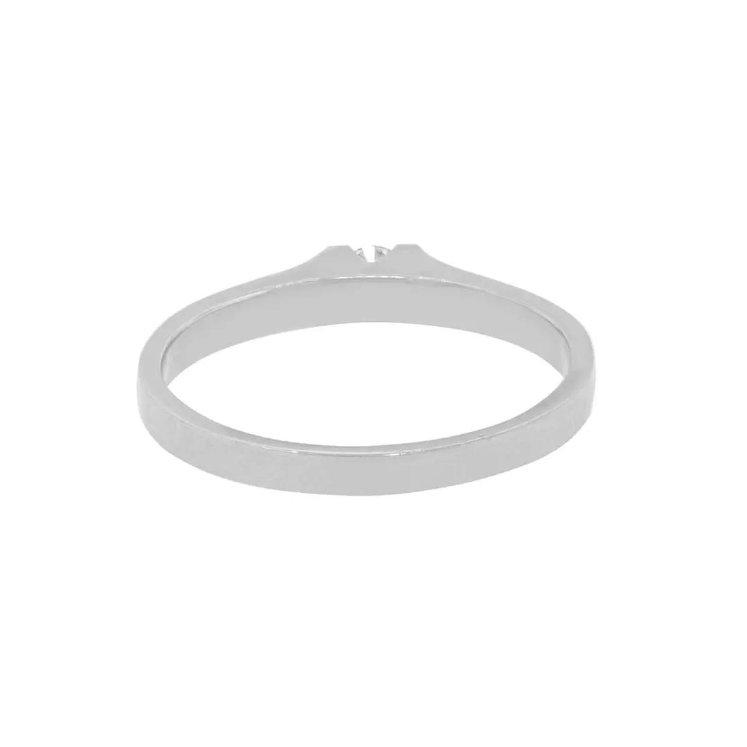 Anillo Compromiso Platino 950  Nantes 1x6ptos Diamante 4