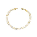 Pulsera de Oro 18kt Encadenado