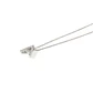 Collar de Oro Blanco 18kt Diamantes 10 Pts  Letra A - Miniatura 1