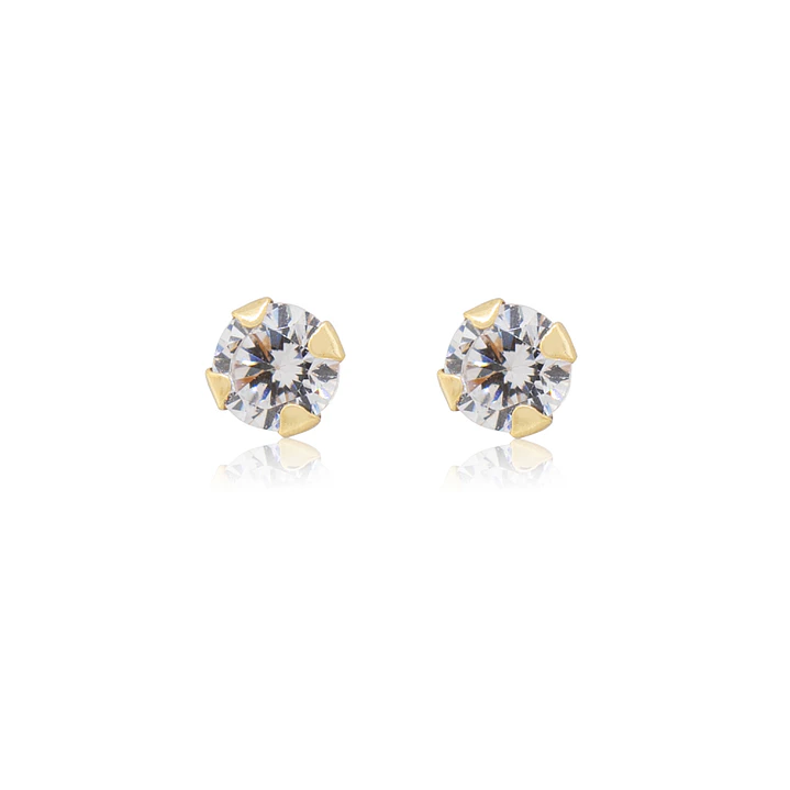 Aros de Oro 18kt Circonita Redonda de 2,0mm 1