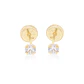 Aros de Oro 18kt Circonita Redonda de 2,0mm - Miniatura 2