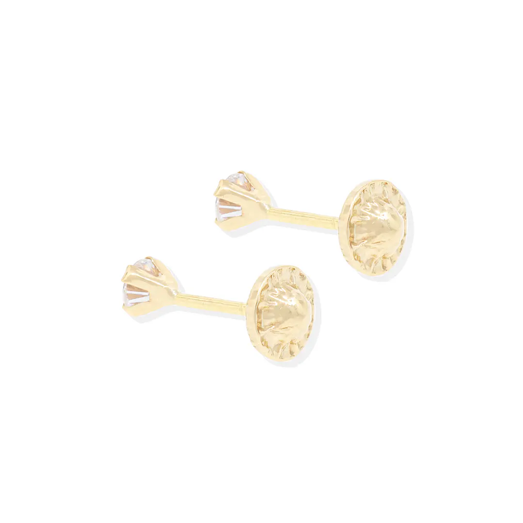 Aros de Oro 18kt Circonita Redonda de 2,0mm 3
