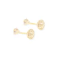 Aros de Oro 18kt Circonita Redonda de 2,0mm - Miniatura 3