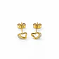 Aros Oro Amarillo 18kt Circonita Corazón - Miniatura 3