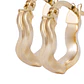 Aros de Oro 18kt Argolla Zigzag - Miniatura 2