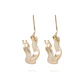 Aros de Oro 18kt Argolla Zigzag - Miniatura 3