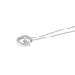 Collar Oro Blanco 18kt Diamantes Letra G 12Pts Corte Brillante - Miniatura 1